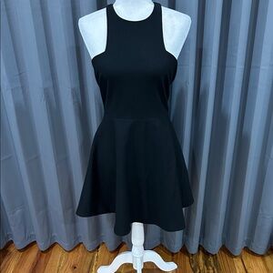 Classic Black Racerback Skater Dress